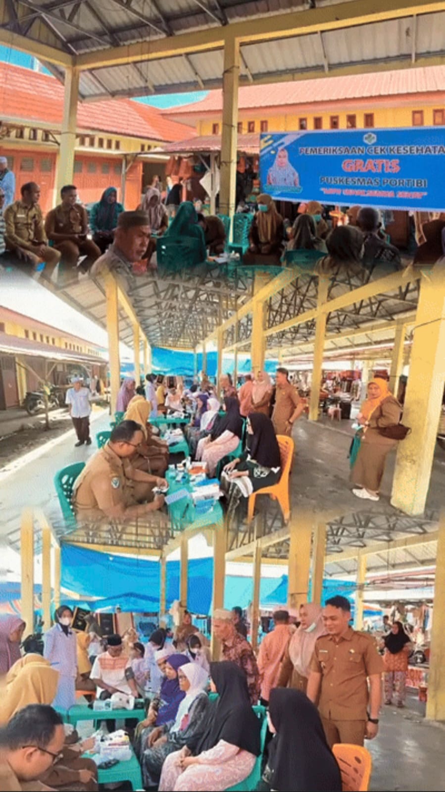 Cek Kesehatan Gratis (CKG) di Pasar Purba Bangun Desa Rondaman Dolok